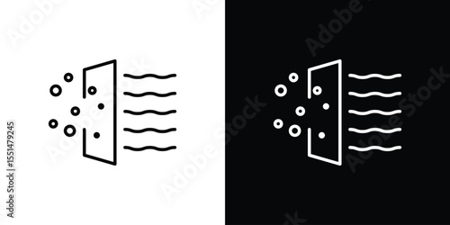 Air purification icon vector, Symbol, logo illustrations