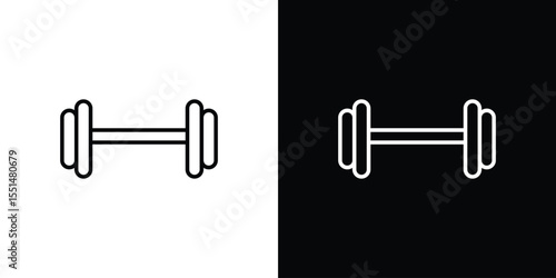 Barbell icon vector, Symbol, logo illustrations