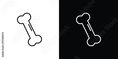 Bone icon vector, line outline icon