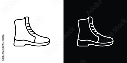Boot icon vector, Symbol, logo illustrations