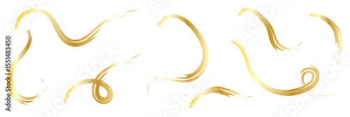 Luxury decoration text box golden brush element template design  file transparent . Vector Illustration . 