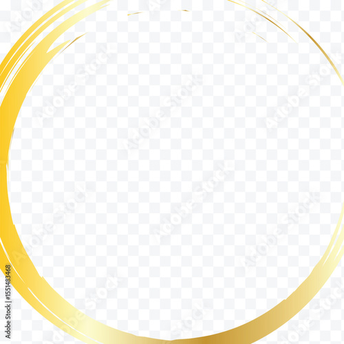 Luxury decoration text box golden brush element template design  file transparent . Vector Illustration . 