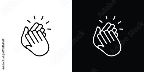 Clap icon vector, Symbol, logo illustrations