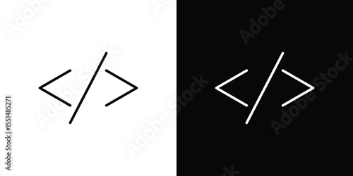 Code icon vector, Symbol, logo illustrations