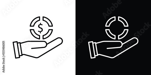 Contribution icon vector, Symbol, logo illustrations