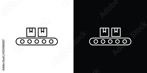 Conveyor belt icon vector, Symbol, logo illustrations
