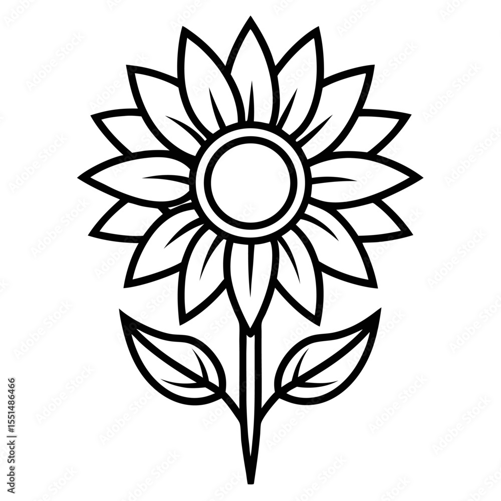 Fototapeta premium Panoramic View of a Sunflower Plantation in the Countryside