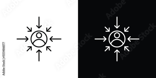 Customer centricity icon vector, Symbol, logo illustrations