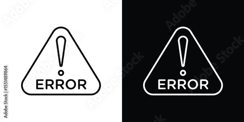 Error icon vector, Symbol, logo illustrations