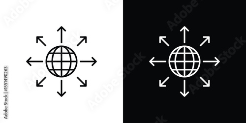 External world icon vector, Symbol, logo illustrations