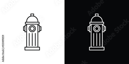 Fire hydrant icon vector, Symbol, logo illustrations