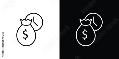 Fixed deposit icon vector, Symbol, logo illustrations