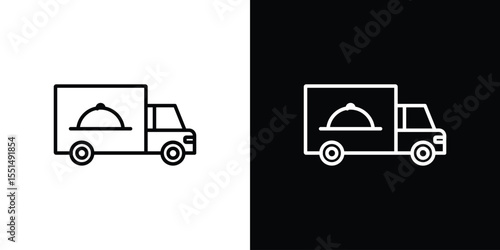 Food truck icon vector, Symbol, logo illustrations