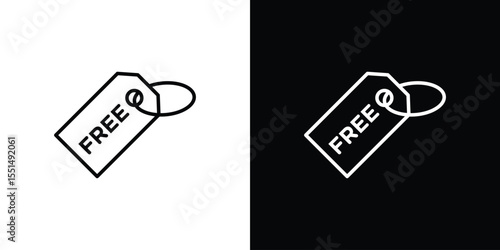 Free tag icon vector, Symbol, logo illustrations