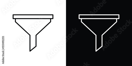 Funnel icon vector, Symbol, logo illustrations