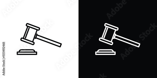 Gavel icon vector, Symbol, logo illustrations