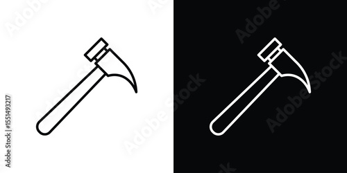 Hammer icon vector, Symbol, logo illustrations