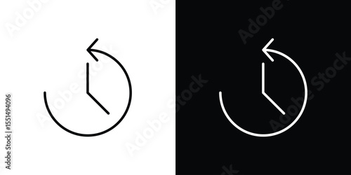 History icon vector, Symbol, logo illustrations