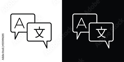 Language icon vector, Symbol, logo illustrations