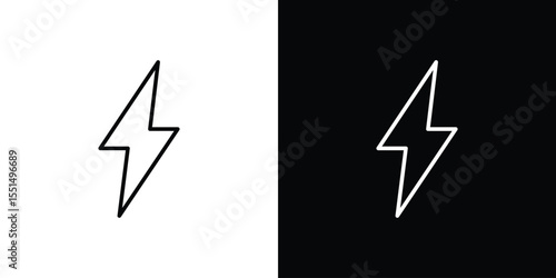 Lightning icon vector, Symbol, logo illustrations