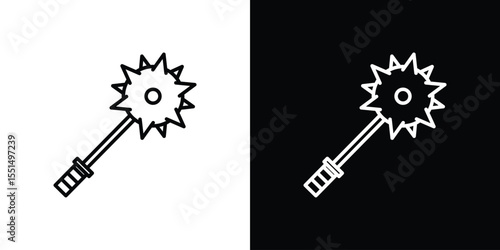 Mace icon vector, Symbol, logo illustrations