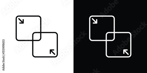 Merge icon vector, Symbol, logo illustrations