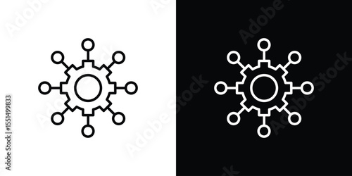 Multichannel marketing icon vector, Symbol, logo illustrations