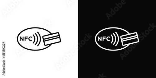 NFC icon vector, Symbol, logo illustrations