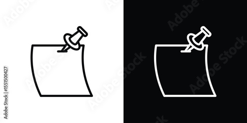 Note sticky icon vector, Symbol, logo illustrations