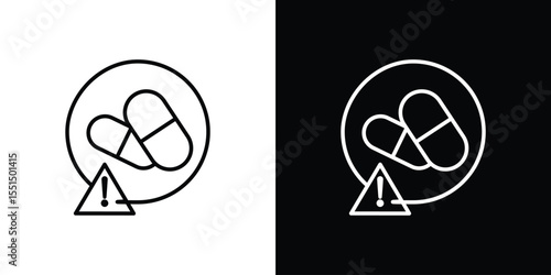 Overdose icon vector, Symbol, logo illustrations