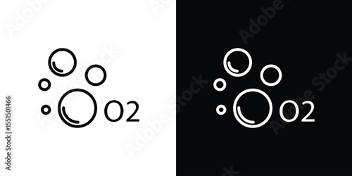 Oxygen O2 icon vector, Symbol, logo illustrations