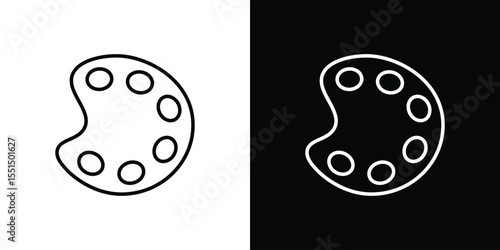 Palette icon vector, Symbol, logo illustrations