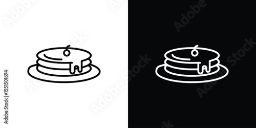 pancakes icon vector, Symbol, logo illustrations