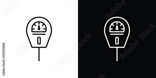 Parking meter icon vector, Symbol, logo illustrations