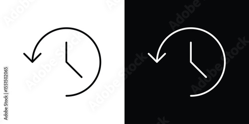 Past time icon vector, Symbol, logo illustrations