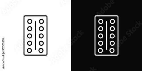 Pill blister pack icon vector, Symbol, logo illustrations