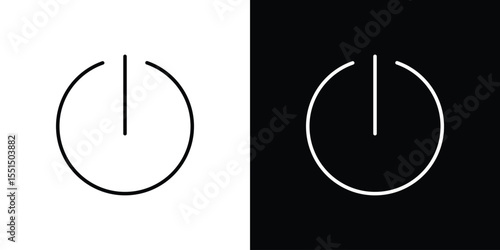 Power button icon vector, Symbol, logo illustrations