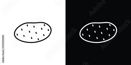 Potato icon vector, Symbol, logo illustrations