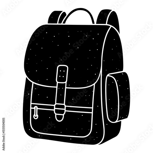 vector illustration of a red bag