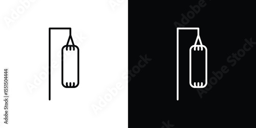 Punching bag icon vector, Symbol, logo illustrations