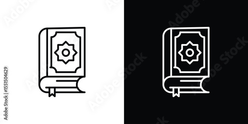 Quran book icon vector, Symbol, logo illustrations