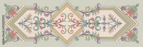 Dupatta Illustration Set – Traditional Ethnic Scarf Vector for Fashion and Textile Design