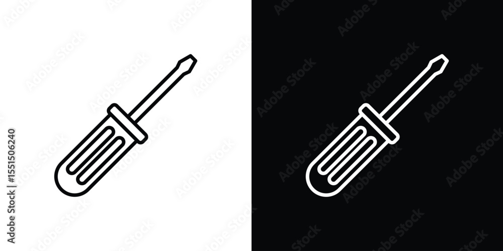 Screwdriver icon vector, Symbol, logo illustrations Screwdriver icon vector, Symbol, logo illustrations