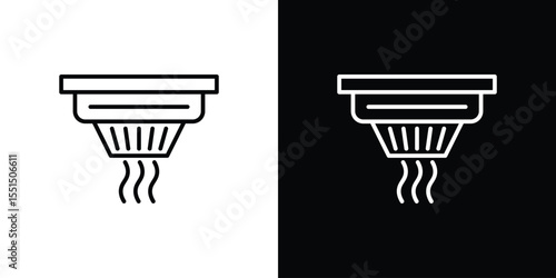 Sensor smoke icon vector, Symbol, logo illustrations
