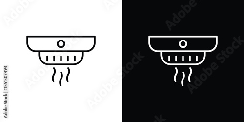 Smoke detector icon vector, Symbol, logo illustrations
