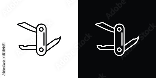 Swiss Knife icon vector, Symbol, logo illustrations