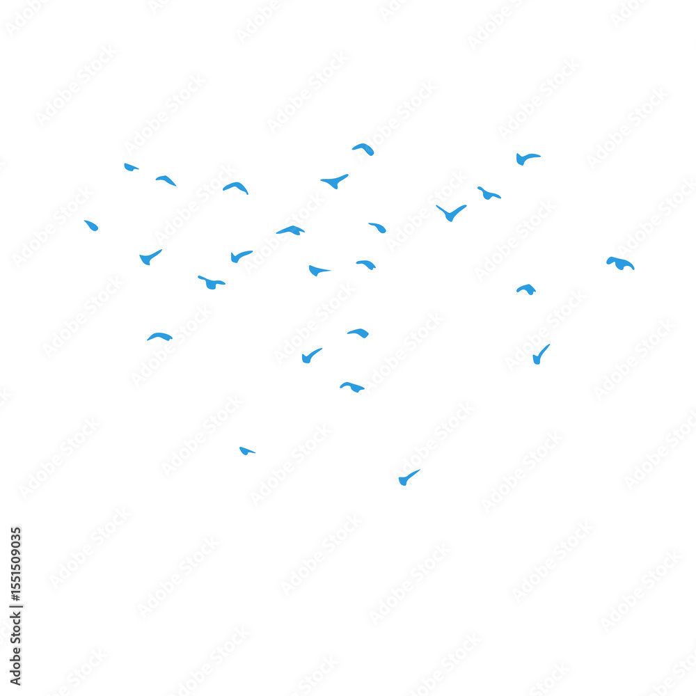 Flock of flying birds icon- freedom and nature concept. Flock of flying birds icon- freedom and nature concept.