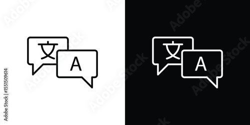 Translation icon vector, Symbol, logo illustrations