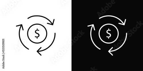 Turnover icon vector, Symbol, logo illustrations