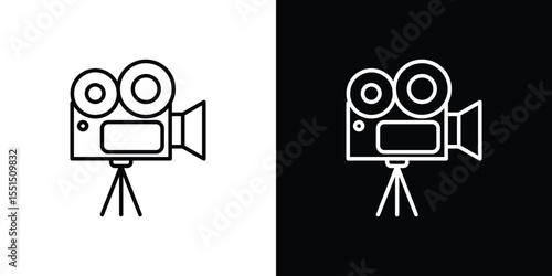 TV camera icon vector, Symbol, logo illustrations